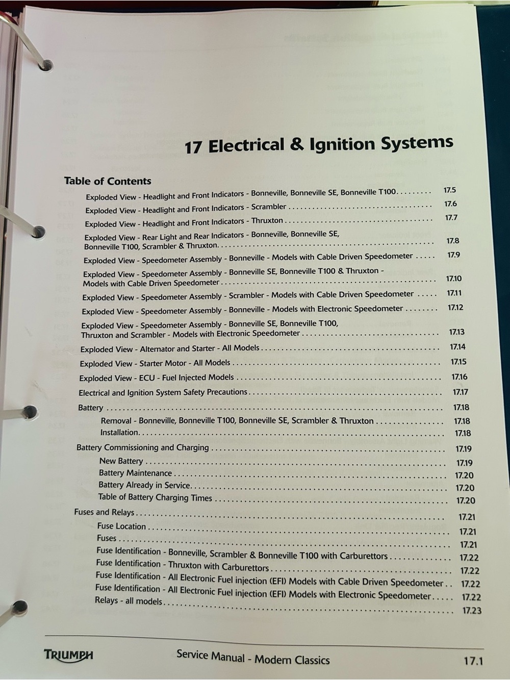 Triumph Motorcycle Service Manual - Picture 7 of 9